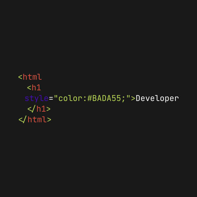 Badass Developer - HTML Code by Lyrical Parser