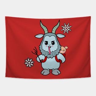 Yami Kawaii Krampus Tapestry