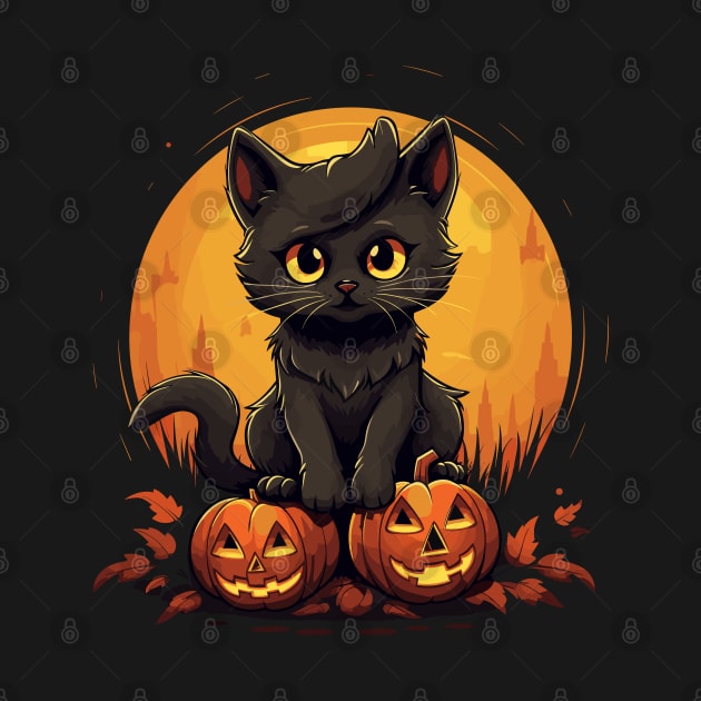 Spooky Paws: Halloween Cat by YourRequests