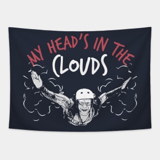 Head in the Clouds (Sky Diving) Tapestry