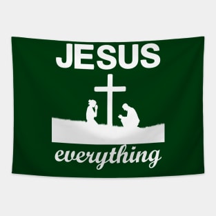 Jesus Over Everything, Awesome and Cool Christian Gift Tapestry