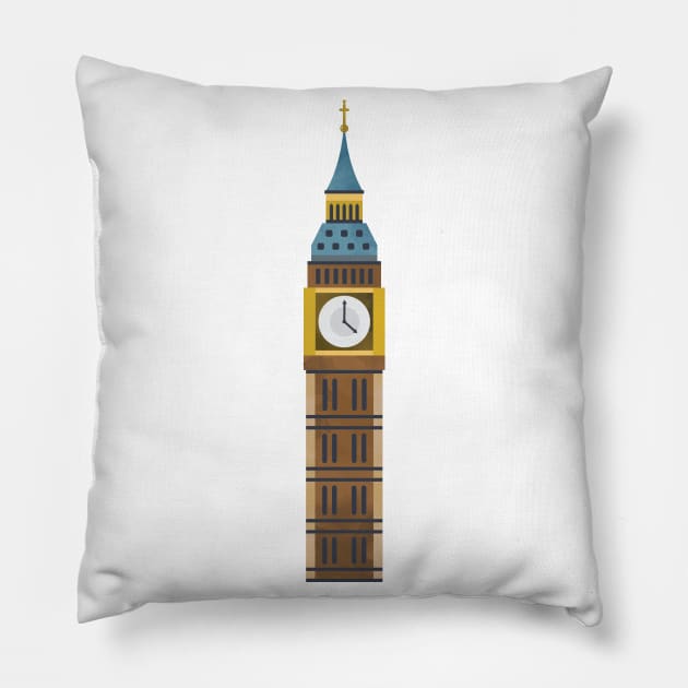 Big Ben Pillow by aterkaderk