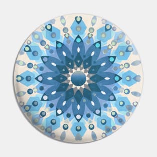 Frozen Mandala Flower Pin