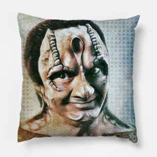 Murder Lizard Spy - Textured Portrait Pillow