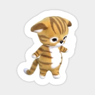 3d rendering of Ginger kitten Magnet