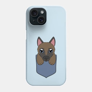 German Shepherd in the pocket Phone Case