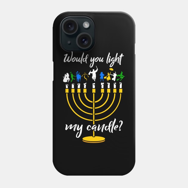 Broadway Menorah Phone Case by KsuAnn