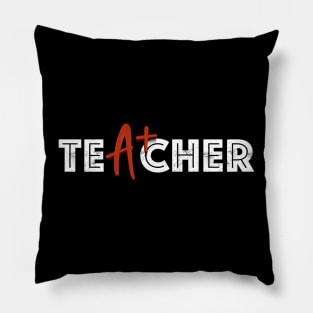 A+ Teacher Appreciation - Education Excellence & Dedication Pillow