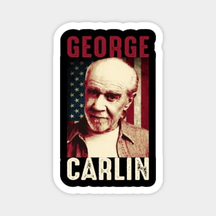 George Carlin American Flag Magnet