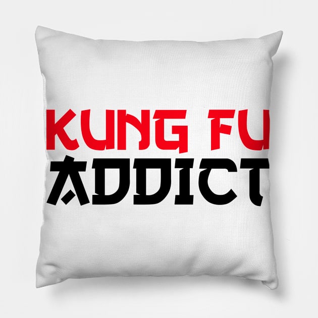 kung fu addict Pillow by Jabinga