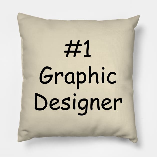 #1 Graphic Designer Pillow by lyndsayruelle