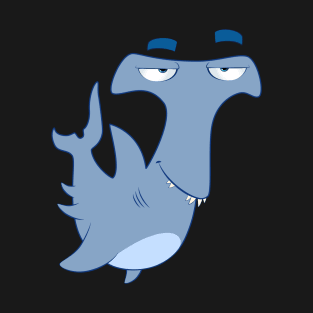 Cute Cartoon Hammer Shark T-Shirt