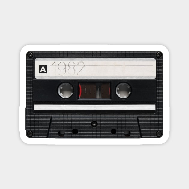 1982 Mix Tape Magnet by Retrofloto