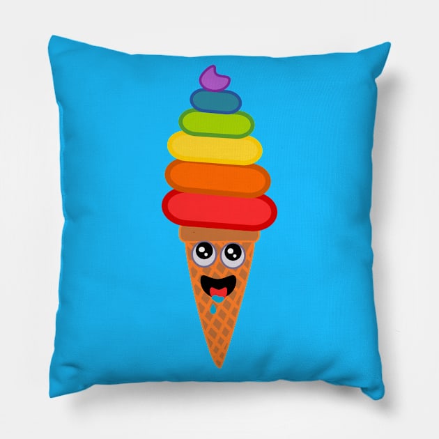 Cute Ice Cream Cone Pillow by Robyn's T shop