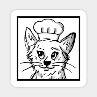 Cooking Cat for Chef Cat Lovers Magnet