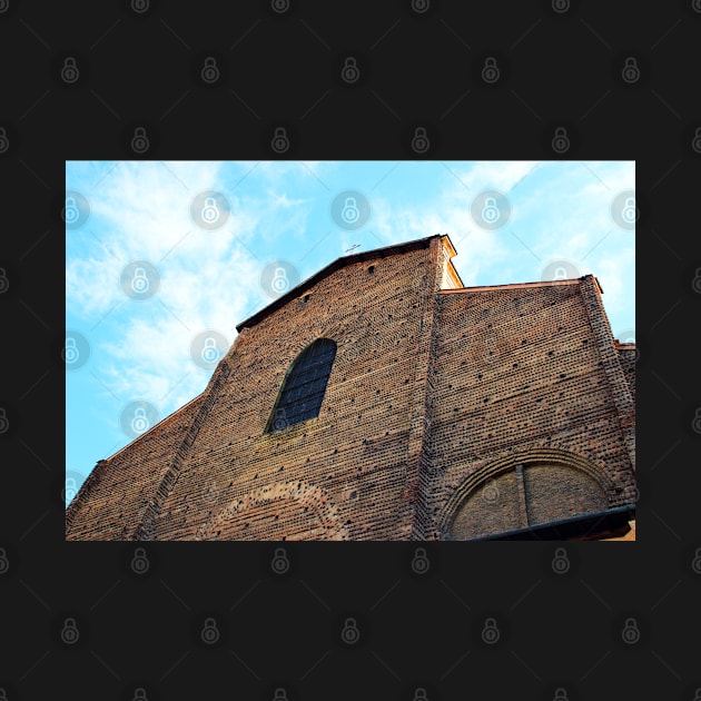 Facade of Basilica of Saint Petronius in Bologna by KristinaDrozd