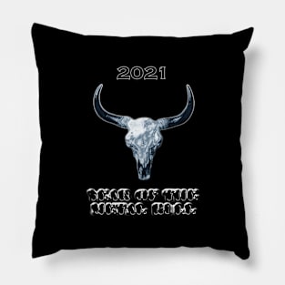 Year of the white metal bull Pillow