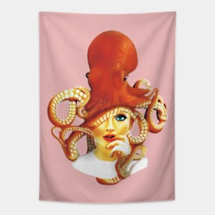 Sexy Girl With Octupus Tapestry