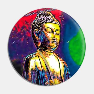 Golden Buddha Pin