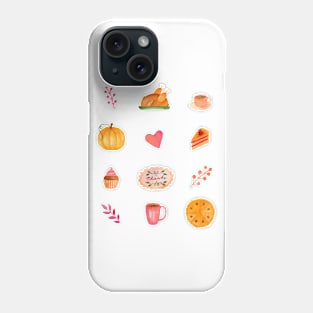 Thanksgiving food Phone Case