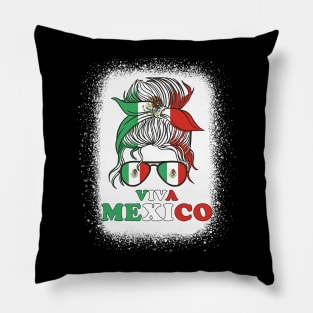 Mexico Independence Day Viva Mexico Pride Women Mexican Flag Pillow