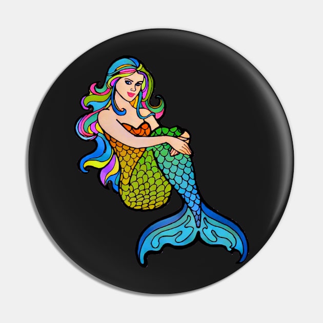 Pretty Mermaid Pin by AlondraHanley