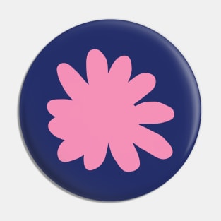 Pink Abstract Minimal Flower Pin