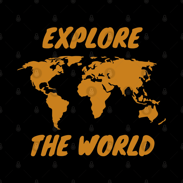 Explore the world map black by Jenmag