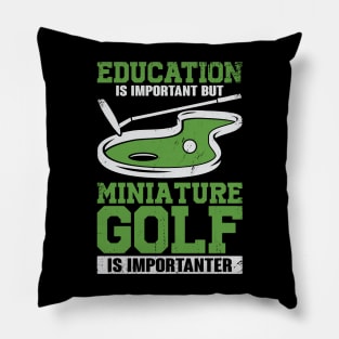 Funny Miniature Crazy Golf Player Gift Pillow