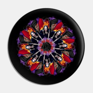 lady vampire mandala Pin