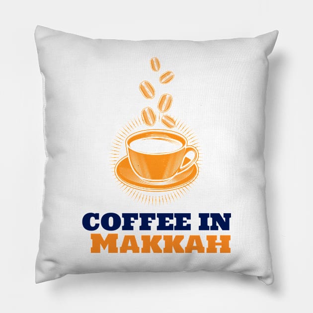 Makkah & Coffee Pillow by ArtDesignDE