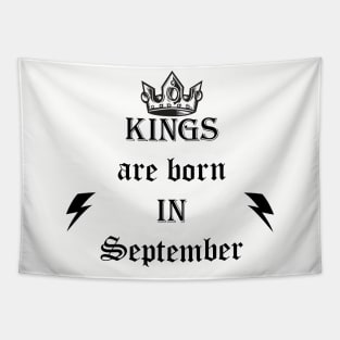 kings are born in september Tapestry