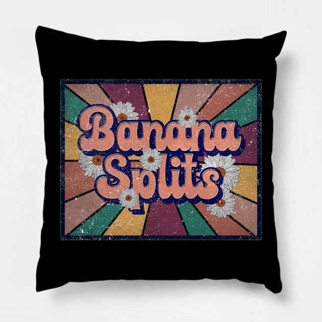 Awesome Name Splits Lovely Styles Vintage 70s 80s 90s Pillow by ElinvanWijland birds