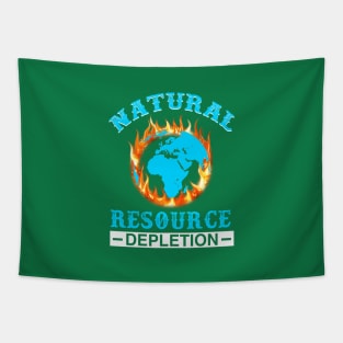 Natural Resource Depletion - Gift for Environmentalist Tapestry