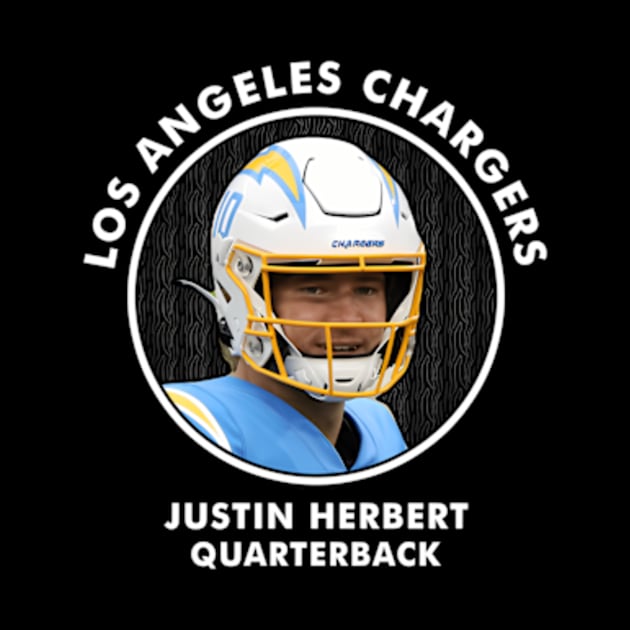 Justin Herbert - Qb - Los Angeles Chargers by Ro Go Dan