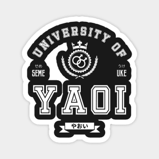 Anime T-shirt for Otaku (For Yaoi FanGirl) - University of Yaoi Magnet