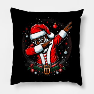 Santa Claus Black Christmas Afro African American Xmas Pillow