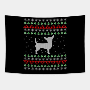 Chihuahua Ugly Christmas Sweater T-Shirt Gift Cute Tapestry