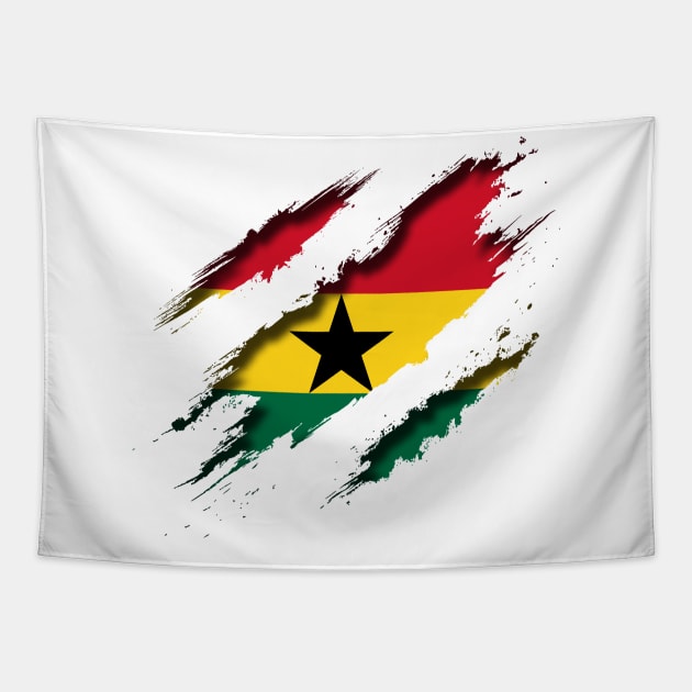 Ghana Shredding Tapestry by blackcheetah