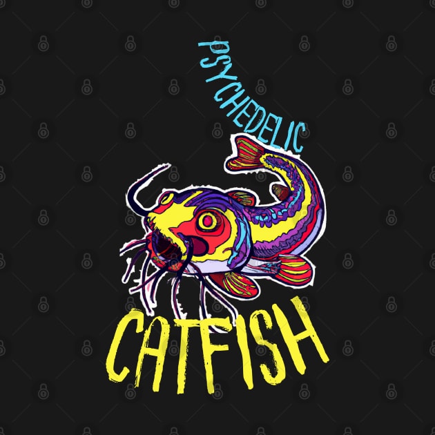 Psychedelic Catfish Artwork by maxdax