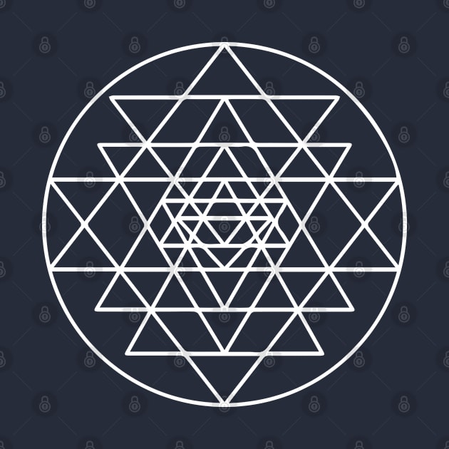 Shree Yantra  Mandala-Geometric by APPARELAURA