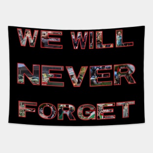 We Will Never Forget - USA Pro-Palestinian Protesters Tapestry