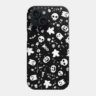 Meeple Halloween Pattern Board Games Phone Case