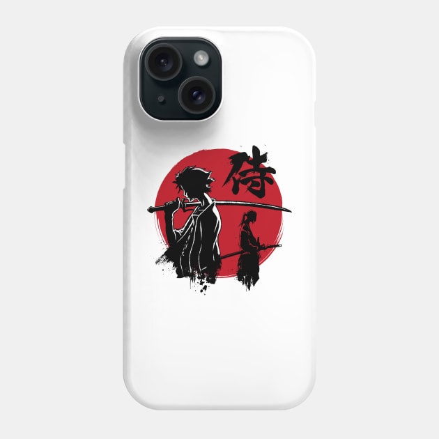 Mugen and Jin sumi e Phone Case by DrMonekers