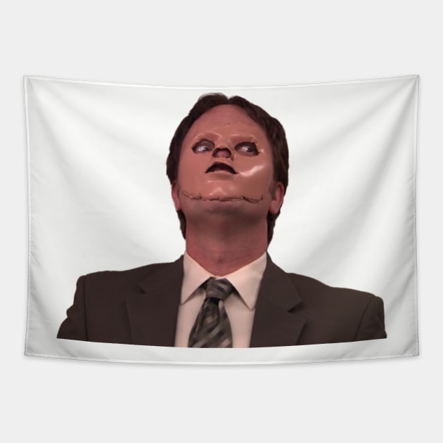 Dwight Schrute - Skin Mask Tapestry by TossedSweetTees