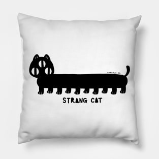 STRANGE CAT - loooooooong cat Pillow