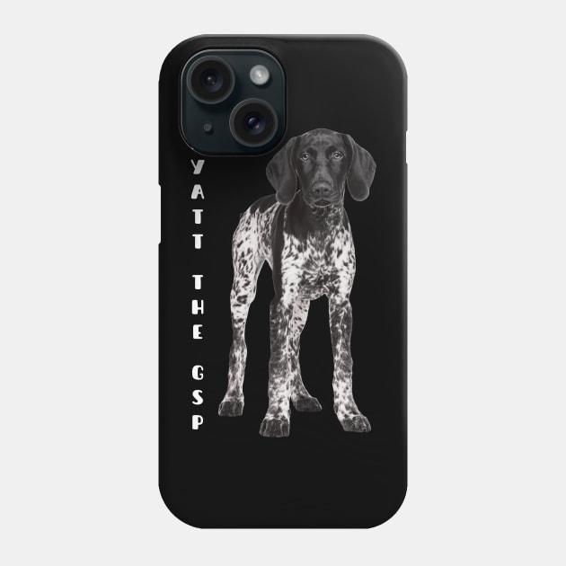 Wyatt the GSP- Gentlemanly Sporty Dog Phone Case by TaansCreation 