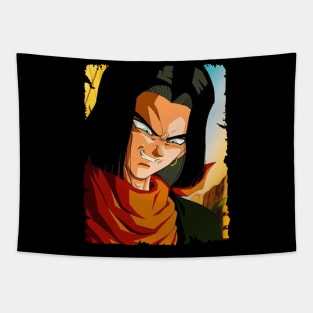 ANDROID 17 MERCH VTG Tapestry