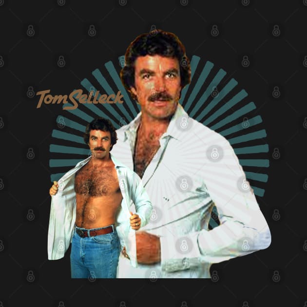 Retro tom selleck 80s by Brown777