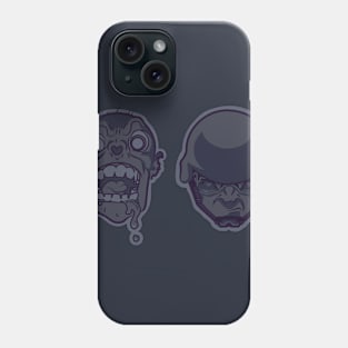 Zambie and Helmet Head Phone Case